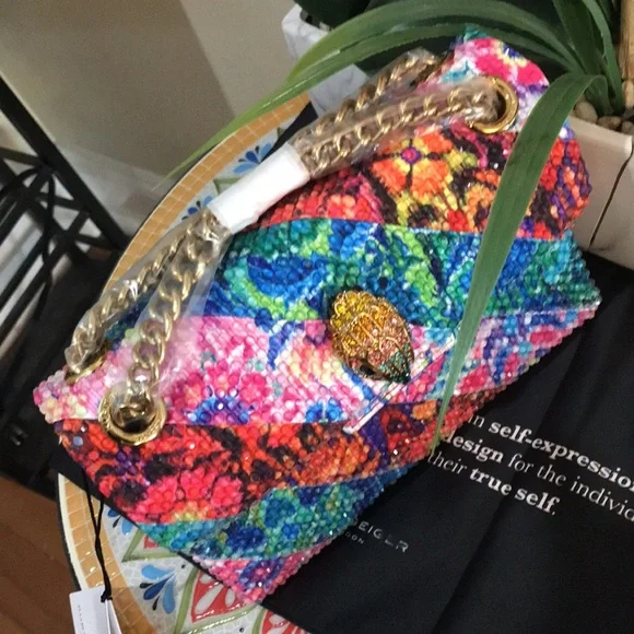 kurt Geiger London Mini Kensington Crystal Shoulder Bag - Picture 8 of 16